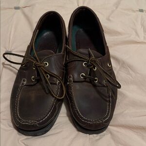 Classic Brown Leather Boat Shoes by Dexter